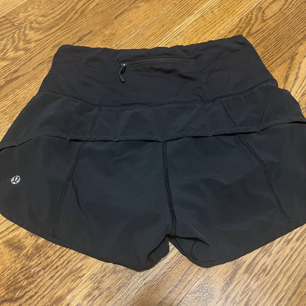 lululemon athletica Women's Jet Black Athletic Shorts